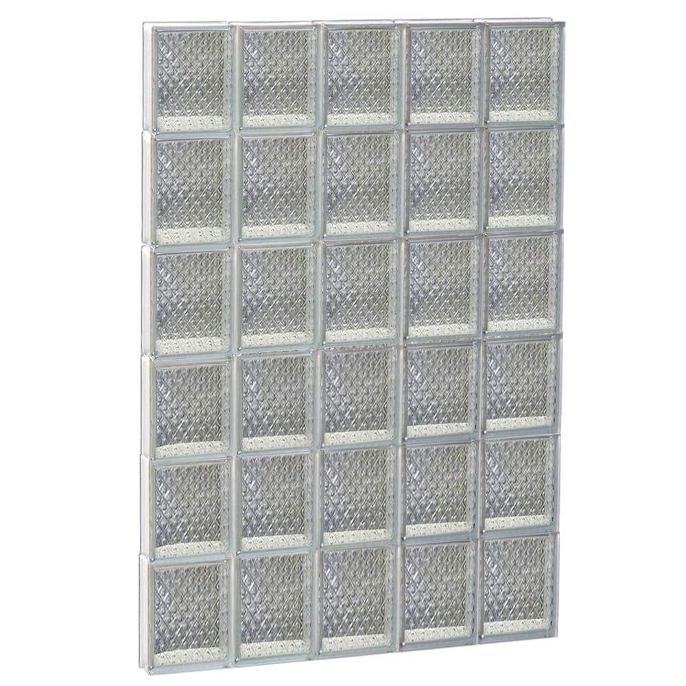 Clearly Secure 28.75 in. x 46.5 in. x 3.125 in. Frameless Diamond ...