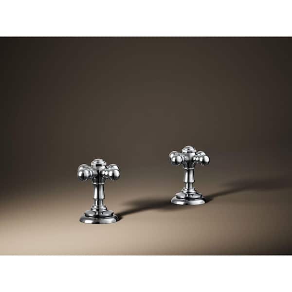 KOHLER Artifacts Bathroom Sink Cross Handles, Polished Chrome K