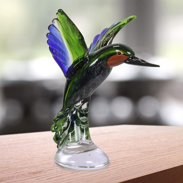 Dale Tiffany Hummingbird Handcrafted Art Glass Figurine AS21261