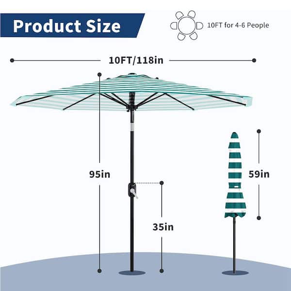 amazon prime patio table umbrellas Autlaycil 10FT Cantilever Patio Umbrella with Solar Lights Included Base  360 Rotation Large Offset Hanging Outdoor Shade