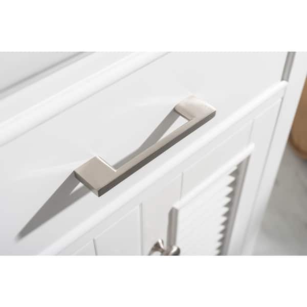 Cameron 24 in. W x 18.5 in. D Bath Vanity in White with Porcelain Vanity Top in White with White Basin