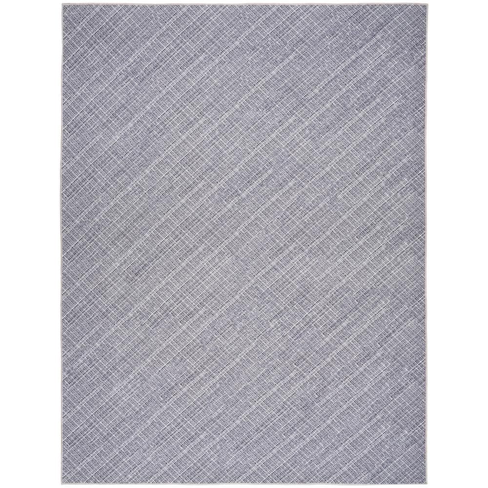 Nourison Washables Grey 9 ft. x 12 ft. Abstract Contemporary Area Rug