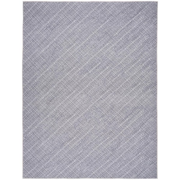 Nourison Washables Grey 9 ft. x 12 ft. Abstract Contemporary Area Rug