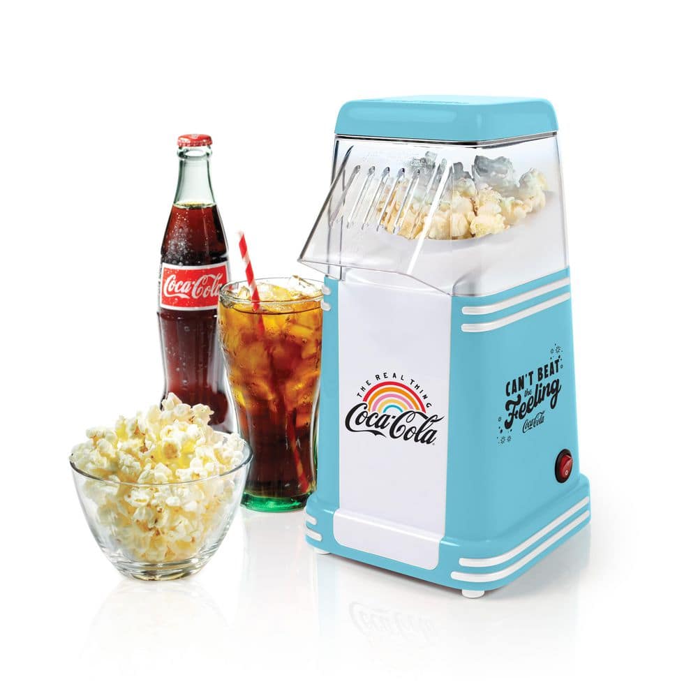 Coca-Cola Ckphrhp310db Peace & Harmony Hot Air Popcorn Maker, Blue