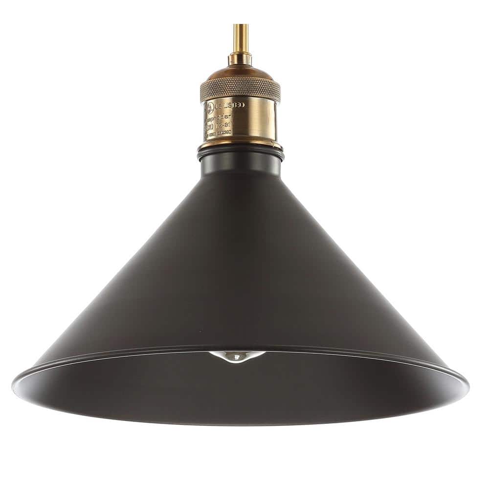 Nick 11" Oil Rubbed Bronze LED Drum Ceiling Light