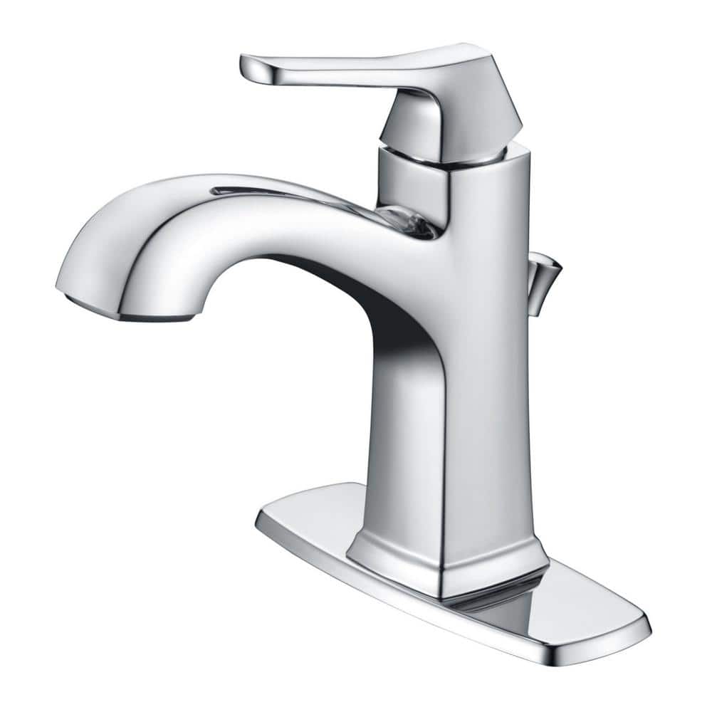 Lotto 4 in. Centerset Single-Handle Bathroom Lavatory Faucet Rust Resist with Drain Assembly in Polished Chrome price history on PriceWatchPro