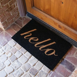 Minimalist Expression 18 in. X 30 in. Hello Welcome Mats