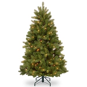 4-1/2 ft. Feel Real Newberry Spruce Hinged Tree with 450 Dual Color LED Lights