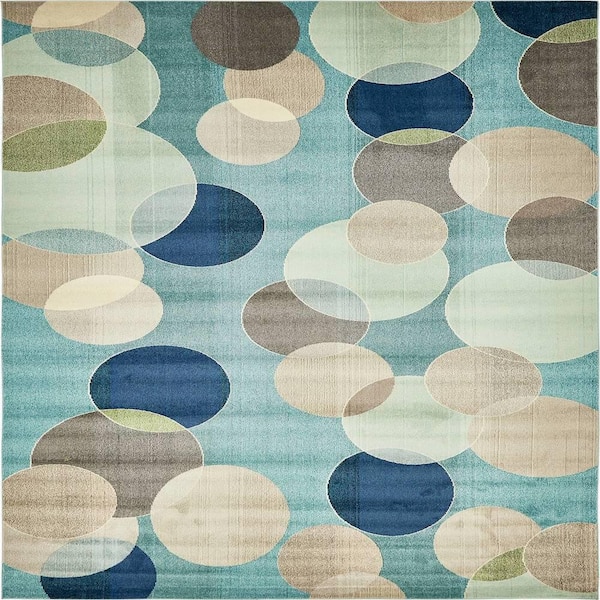 Chromatic Seaside Blue 10' 6 x 16' 5 Area Rug