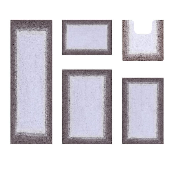Better Trends Torrent Collection Beige 100% Cotton 5-Piece  Bath Rug Set