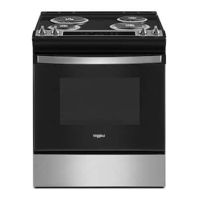 4.8 cu. ft. Single Oven Electric Range with Frozen Bake Technology in Stainless Steel