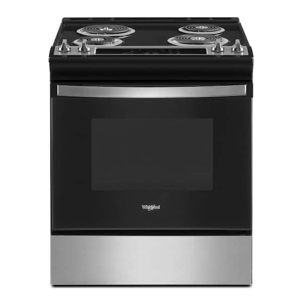Whirlpool 4.8 cu. ft. Single Oven Electric Range with Frozen Bake Technology in Stainless Steel