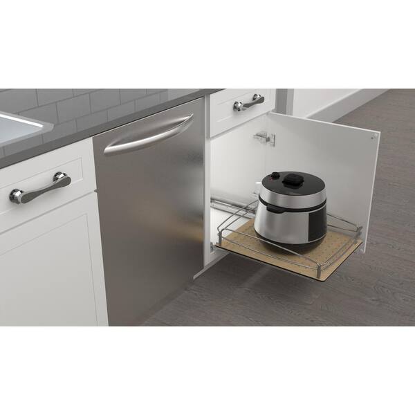 Rev-A-Shelf Solid Bottom Pull Out Base Soft Close Cabinet Organizer