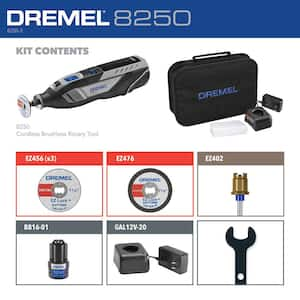 8250 12V Lithium-Ion Cordless Brushless Rotary Tool Kit with 5 Accessories and a Carrying Case