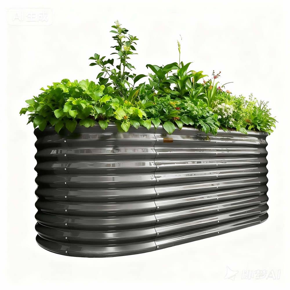 Gray Galvanized Oval Raised Garden Bed (72 in. L x 36 in. W x 30 in. H) price history on PriceWatchPro