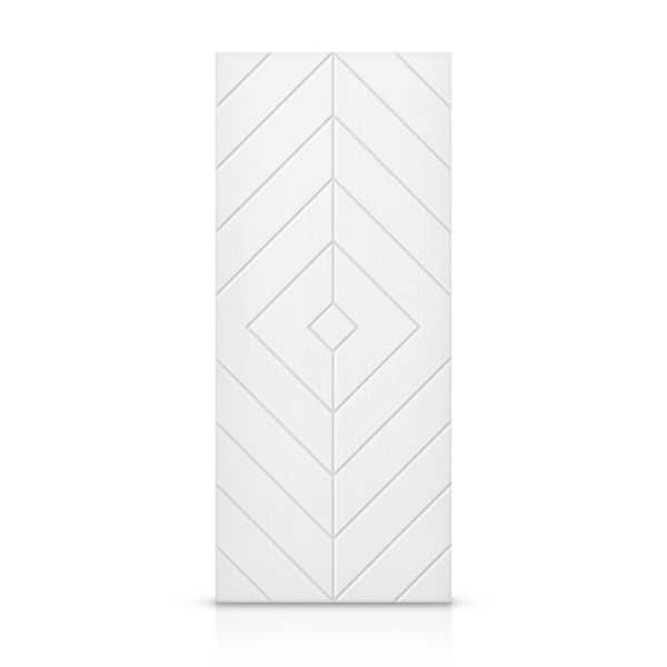 CALHOME 24 in. x 80 in. Hollow Core White Painted Composite MDF Interior Door Slab
