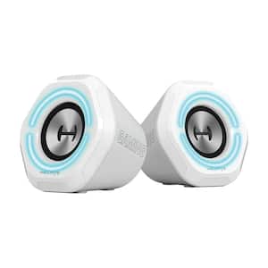 Hecate G1000 10-Watt Bluetooth Gaming Stereo Speakers in White