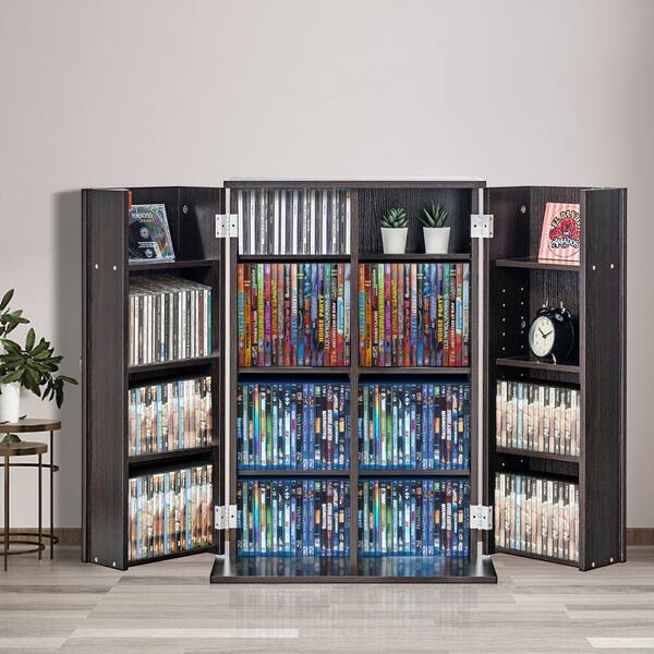 Tall dvd cabinet with doors discount