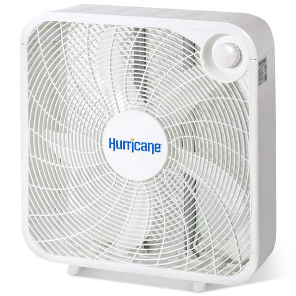 Classic Series 20 in. 3 fan speeds Floor Box Fan in White
