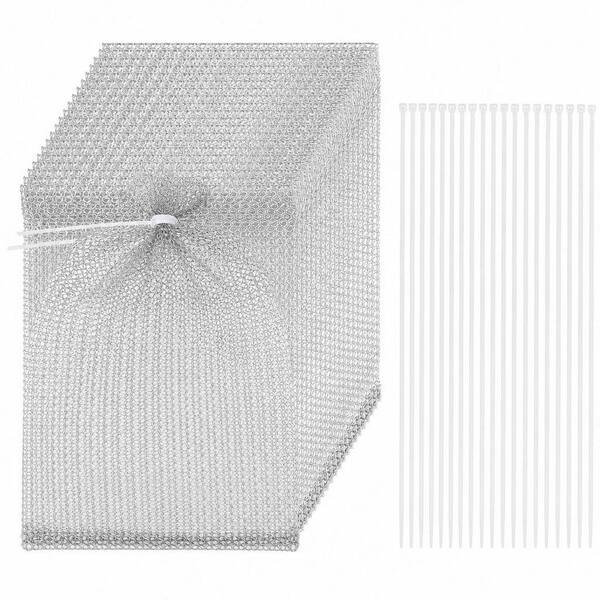 Rust‑Proof Mesh, Silver Reusable Grocery Protection Bag, 8x12 in., Set of 30 Pack for Garden Fruit and Vegetable Storage