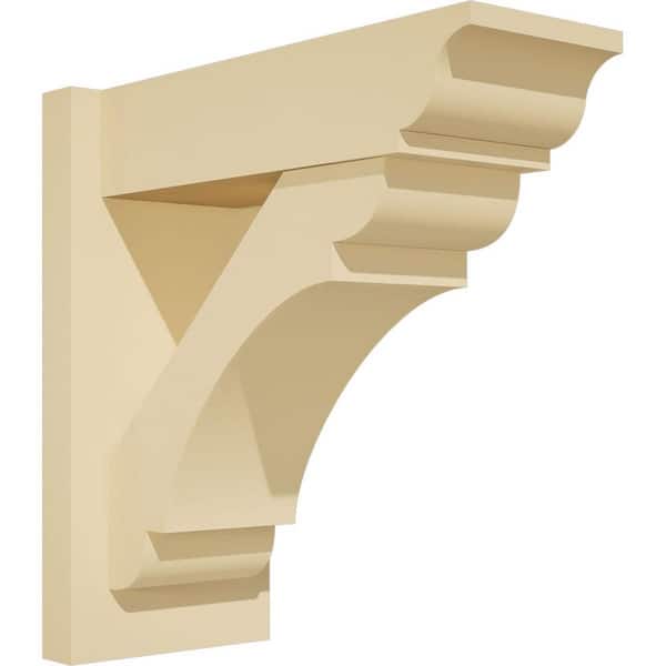 Ekena Millwork Olympic 7 in. W x 16 in. H x 16 in. D Signature Urethane Polyurethane Outlooker with Traditional Ends