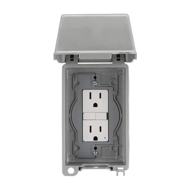 Commercial Electric 1-Gang Extra Duty Metallic Weatherproof