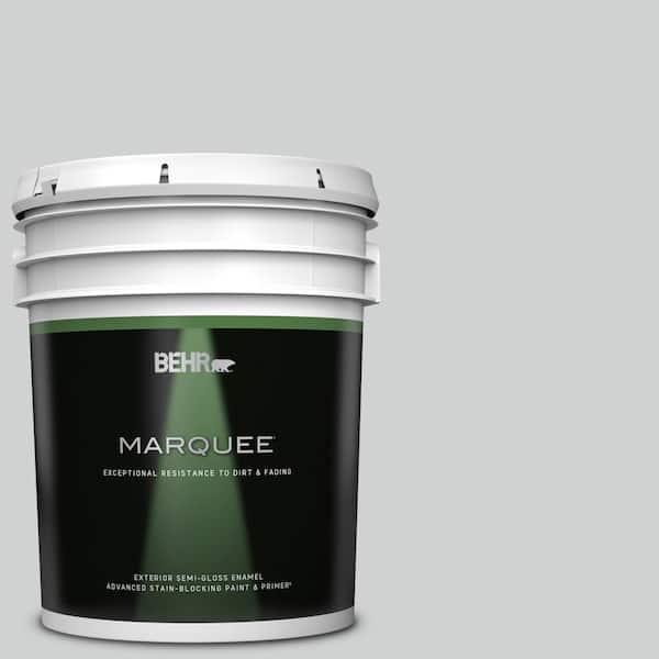 BEHR MARQUEE 5 gal. #N530-2 Double Click Semi-Gloss Enamel Exterior Paint & Primer