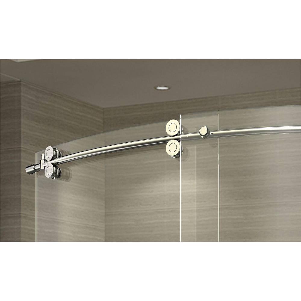 ZenArch 60" Frameless Clear Glass Sliding Shower Door