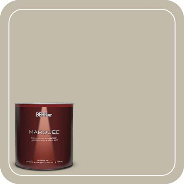 BEHR MARQUEE 1 qt. Home Decorators Collection #HDC-FL13-10 Wilderness Gray Matte Interior Paint & Primer
