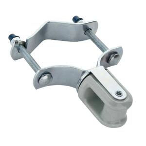 thumbnail image 2 of Shimeyao Porcelain Wire Holders 2-Pack - 3/8x2-1/4 Heavy Duty Cable Insulators Galvanized Steel 2 of 9