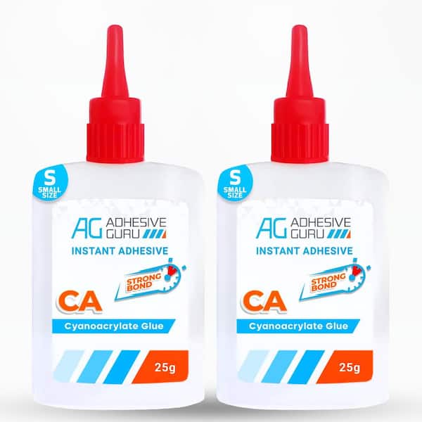 AG210G 1.8 oz. CA Glue for Woodworking, DIY Repairs, Craft, Fast-Drying Super Glue Clear Adhesive (0.9 oz./Each, 2-Pack)