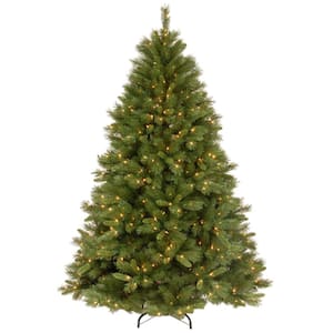 7-1/2 ft. Winchester Pine Hinged Artificial Christmas Tree with 500 Clear Lights