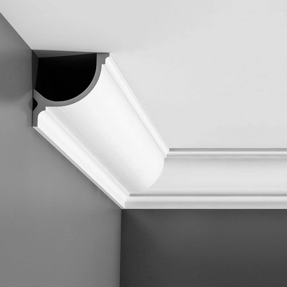 78-Inch Primed White Polyurethane Crown Moulding