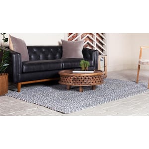 Braided Chindi Gray 4 ft. x 6 ft. Area Rug