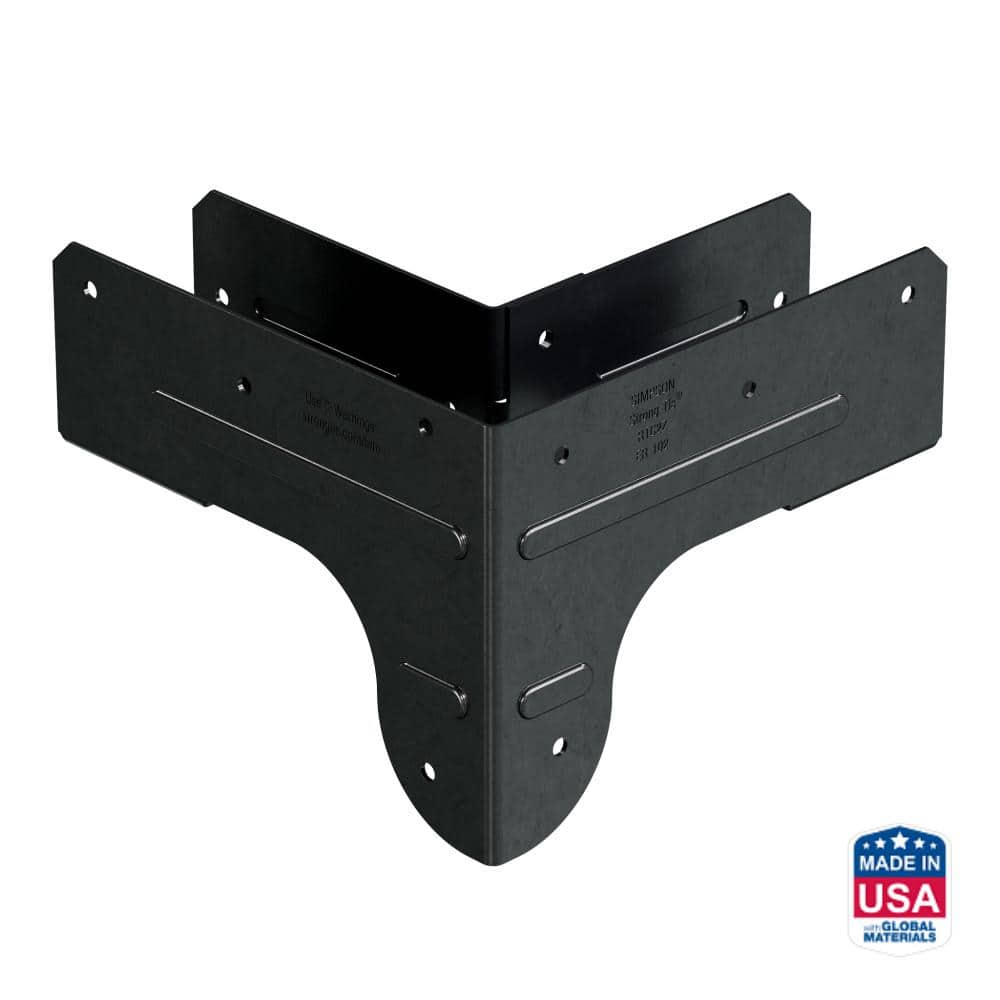 Simpson Strong-Tie Outdoor Accents ZMAX, Black Rigid Tie
