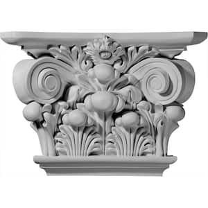 17-1/2 in. x 5-1/4 in. x 11-7/8 in. Primed Polyurethane Acanthus Leaf Capital