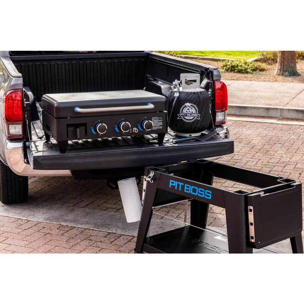 Pit Boss Black 3-Burner Portable Gas Griddle with Ceramic Surface