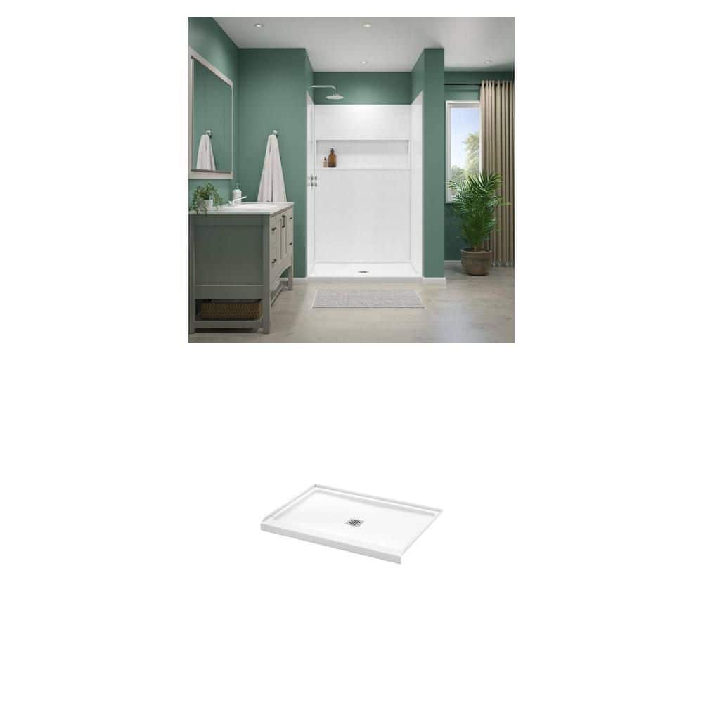 Bootz Industries NexTile 48 in. x 34 in. Shower Wall Surround and ...