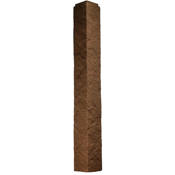 NextStone Sandstone Brown 5.5 in. x 48 in. Faux Polyurethane Stone Outside Corner (2-Pack)