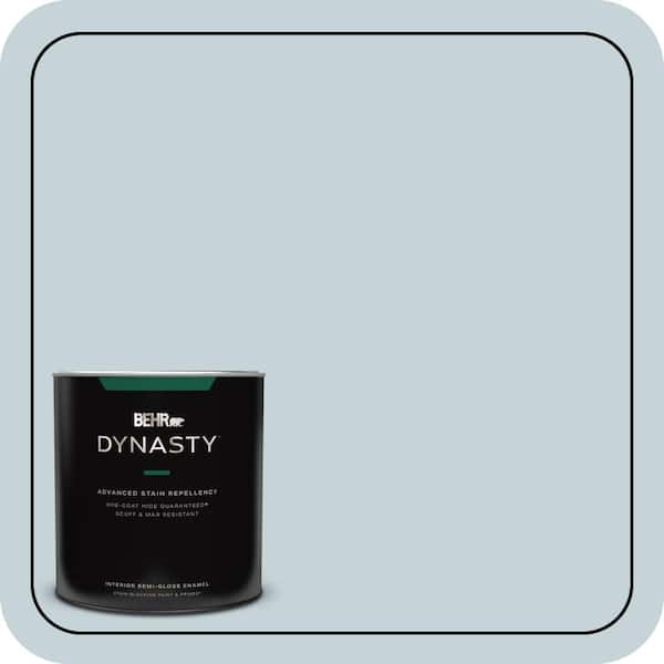 BEHR DYNASTY 1 qt. #PPL-73 Tranquil Sea Semi-Gloss Enamel Interior Stain-Blocking Paint & Primer