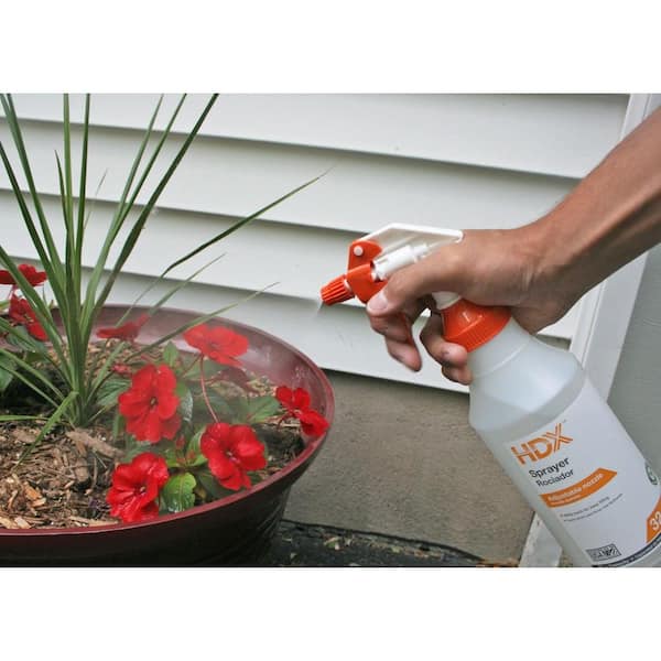 HDX Spray Bottle, Chemical Resistant, Wide Mouth, Sprays At Any Angle - 32  oz.