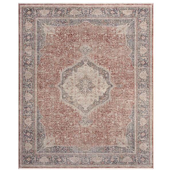 Solo Rugs Ferit Rose 7 ft. 9 in. x 10 ft. 2 in. Contemporary Transitional Area Rug