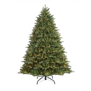 7.5 ft. Pre-Lit Douglas Fir Premier Incandescent Light Artificial Christmas Tree with 800 Sure-Lit Clear Lights