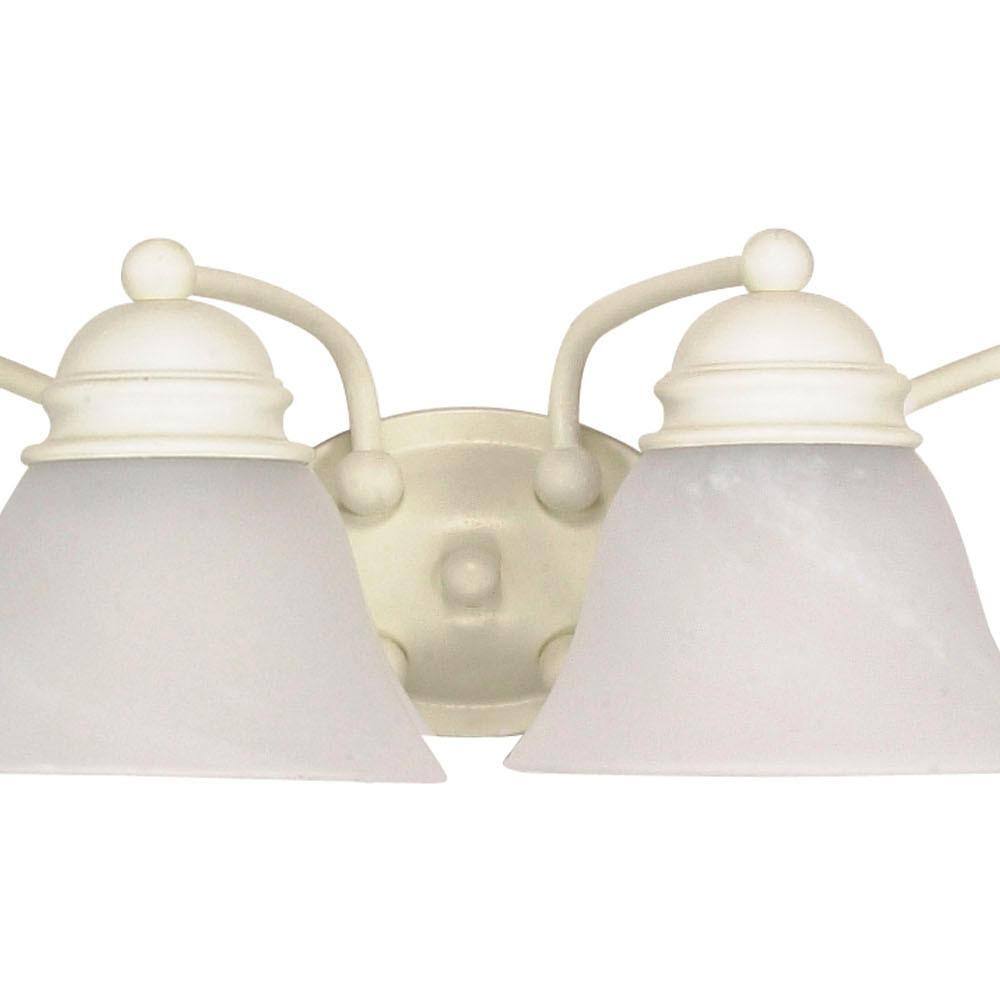 Textured White Alabaster Glass Four-Light Vanity Fixture