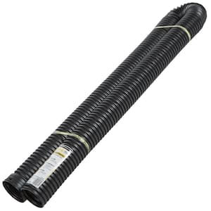 FLEX Drain Pro 4 in. x 10 ft. Black Copolymer Perforated Drain Pipe