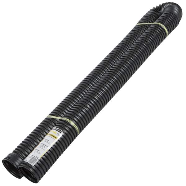 Amerimax Home Products FLEX Drain Pro 4 in. x 10 ft. Black Copolymer Perforated Drain Pipe