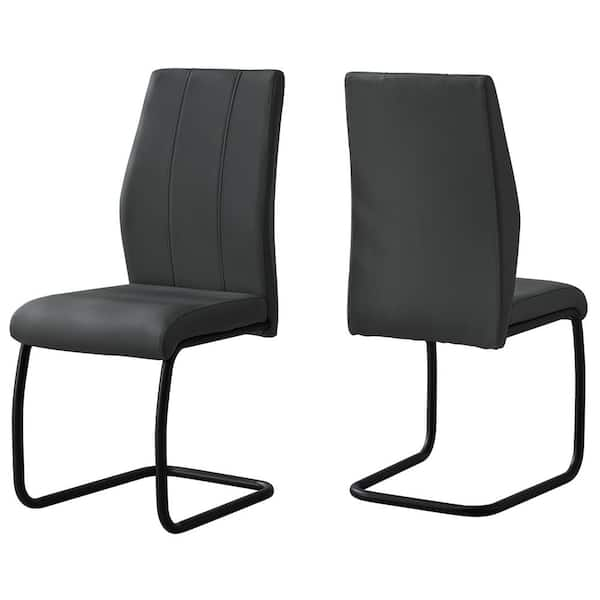 Leather effect dining discount chairs