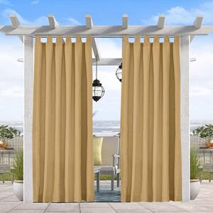 2 Panel 50''x84'' Outdoor Drape Curtain for Pergola Windproof Mildew Resistant 
