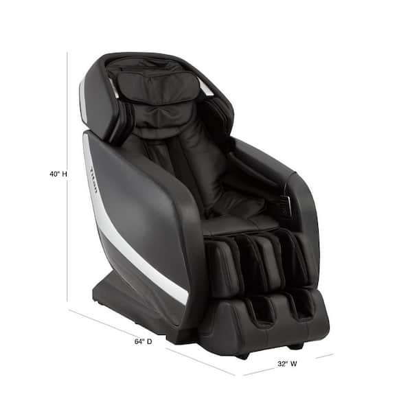 Titan Pro Jupiter Xl Series Black Faux Leather Reclining Massage Chair With 3d L Track Bluetooth Speakers Xl Height Capacity Tpjupiterbl The Home Depot