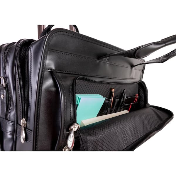 Franklin Leather 2-in-1 Removable Wheeled 15 Inch Laptop Case - Franklin  Planner